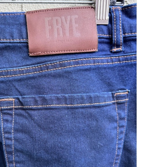 FRYE Womens Casual Retro Classic High Rise Flare Wide Leg Denim Jeans Pants - Picture 6 of 9